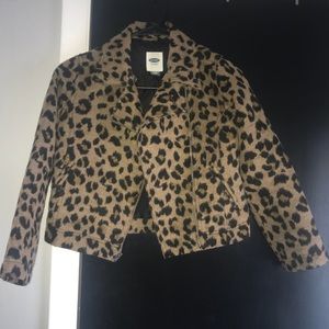 Old Navy Girls M (8) Cheetah Print Jacket
